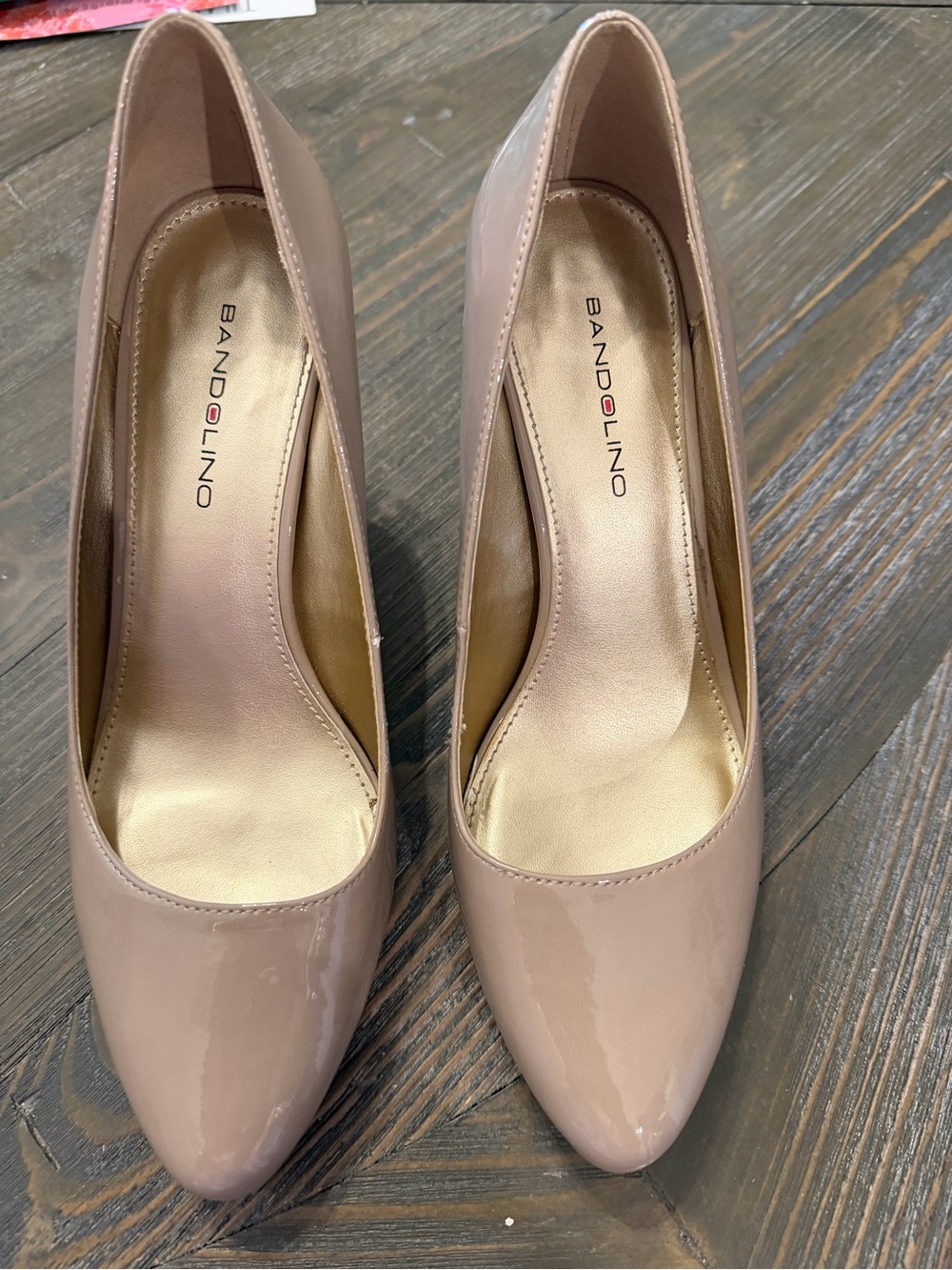 Bandolino Blush Patent Pointed Toe Pumps